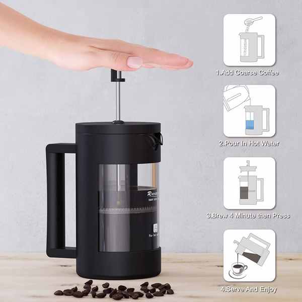 600ML Mini French Press Coffee Maker